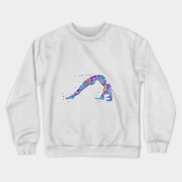 Gymnastics girl Crewneck Sweatshirt by RosaliArt